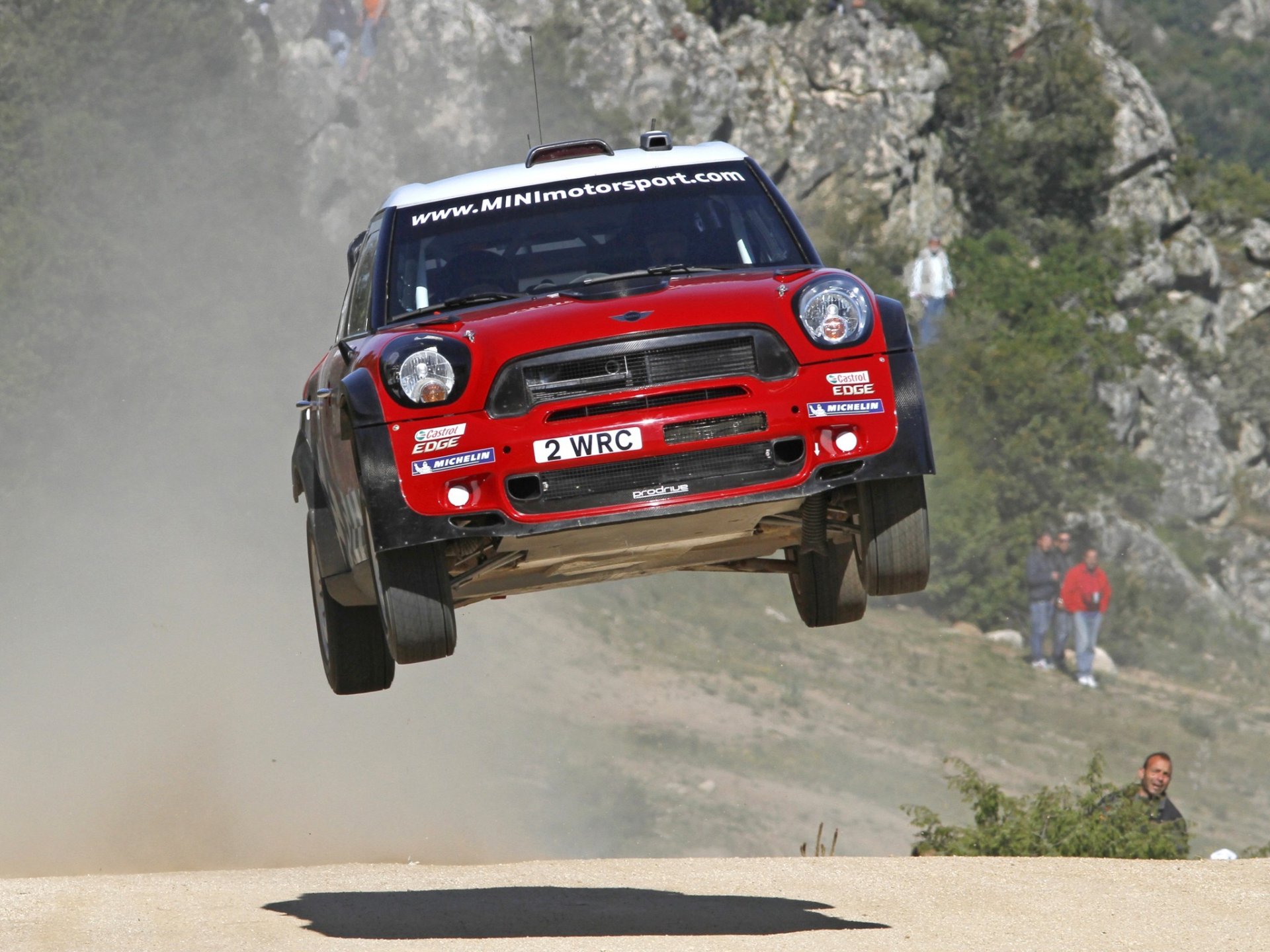 mini countryman john cooper works wrc mini red rally