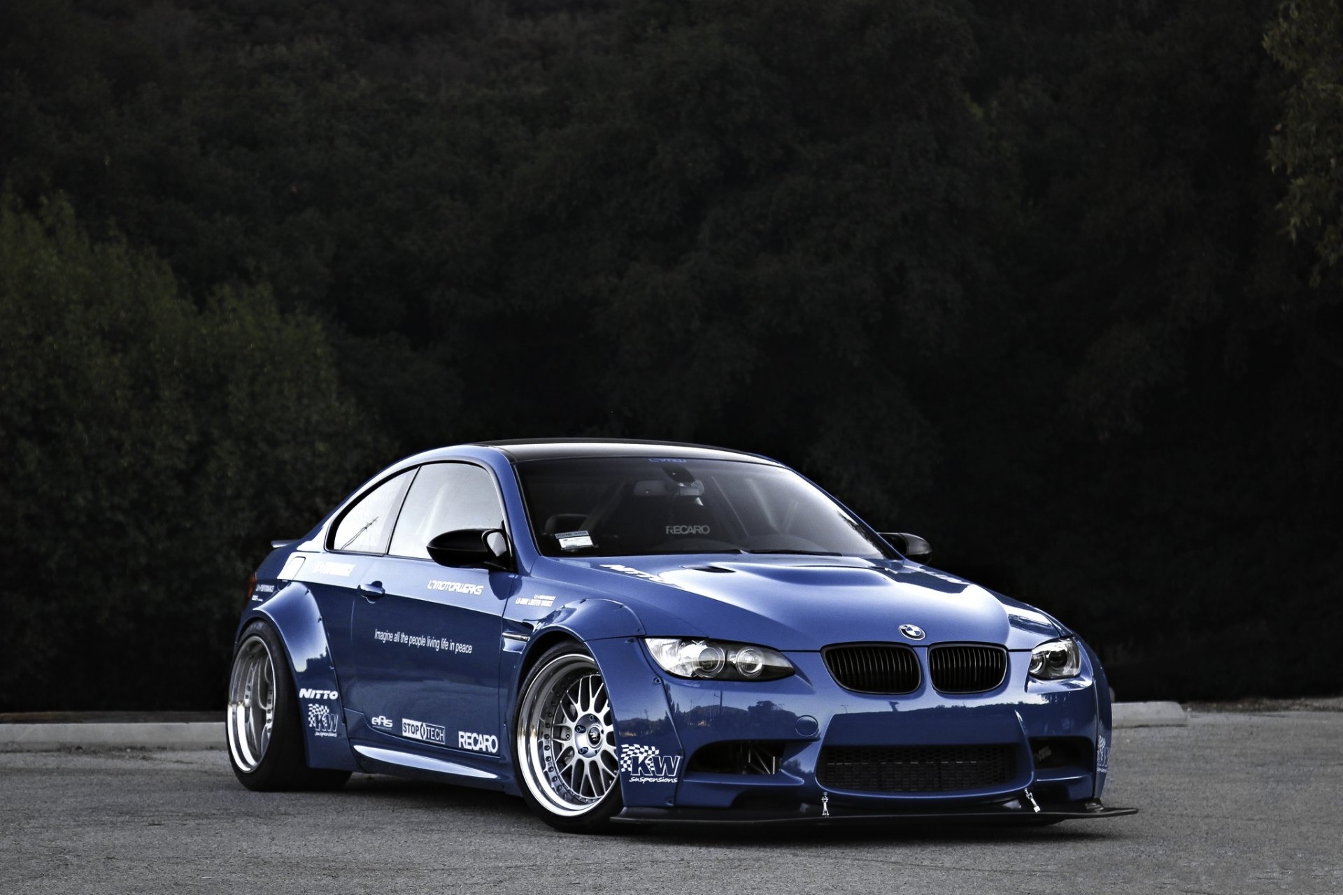 bmw m3 e92 blue.body kit bmw blue badi kit