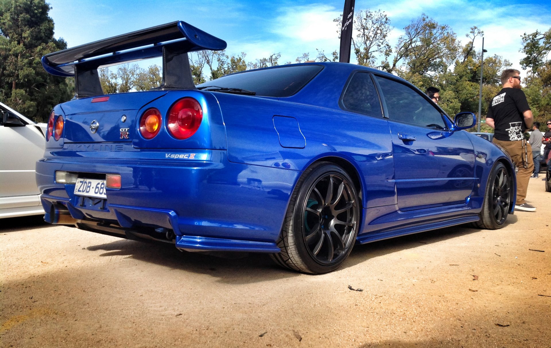 nissan horizon r34 jdm bleu nissan tuning