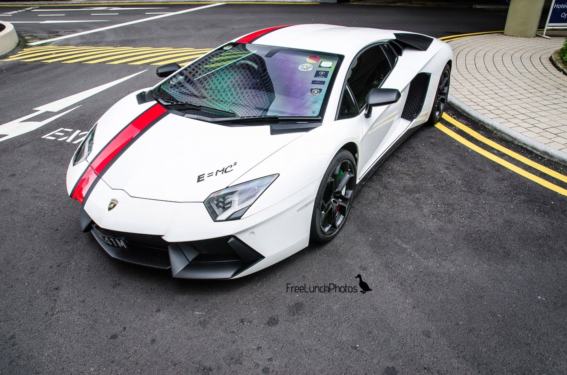 lamborghini lamborghini aventador auto auto strada strada bianco