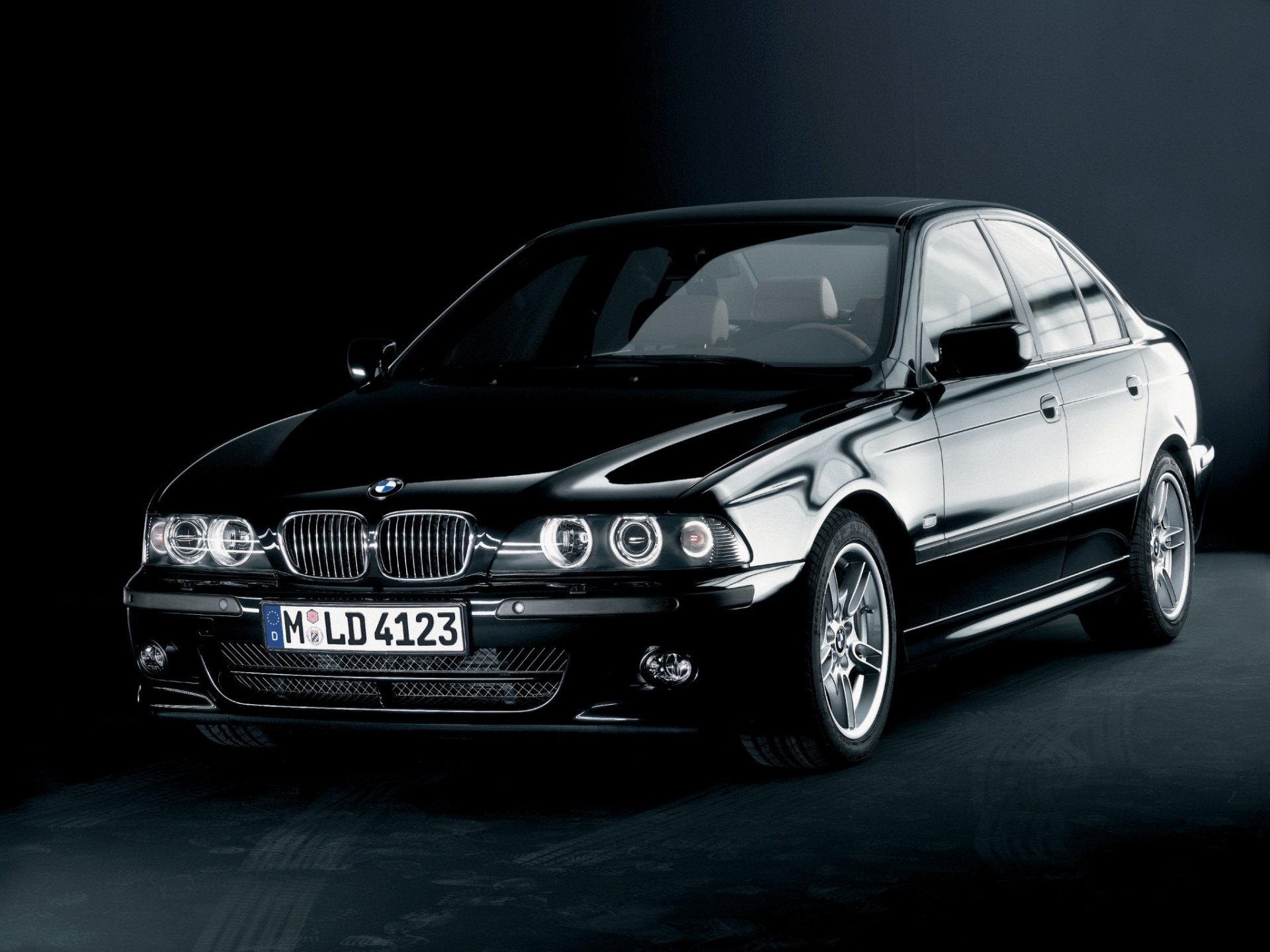 bmw serie 5 e39 deporte de alta línea negro coche sedán