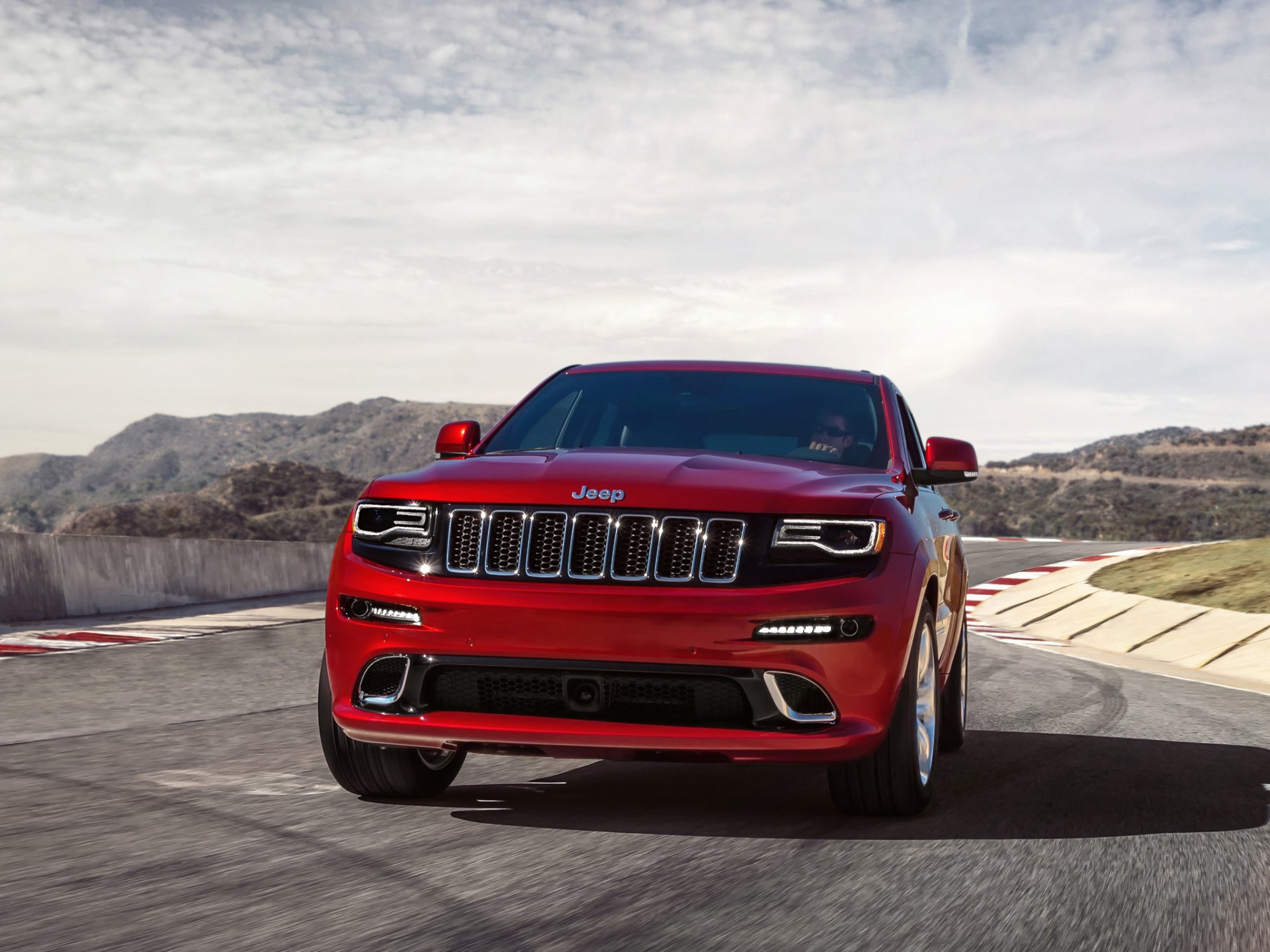 jeep grand cherokee hundert front himmel auto vorne