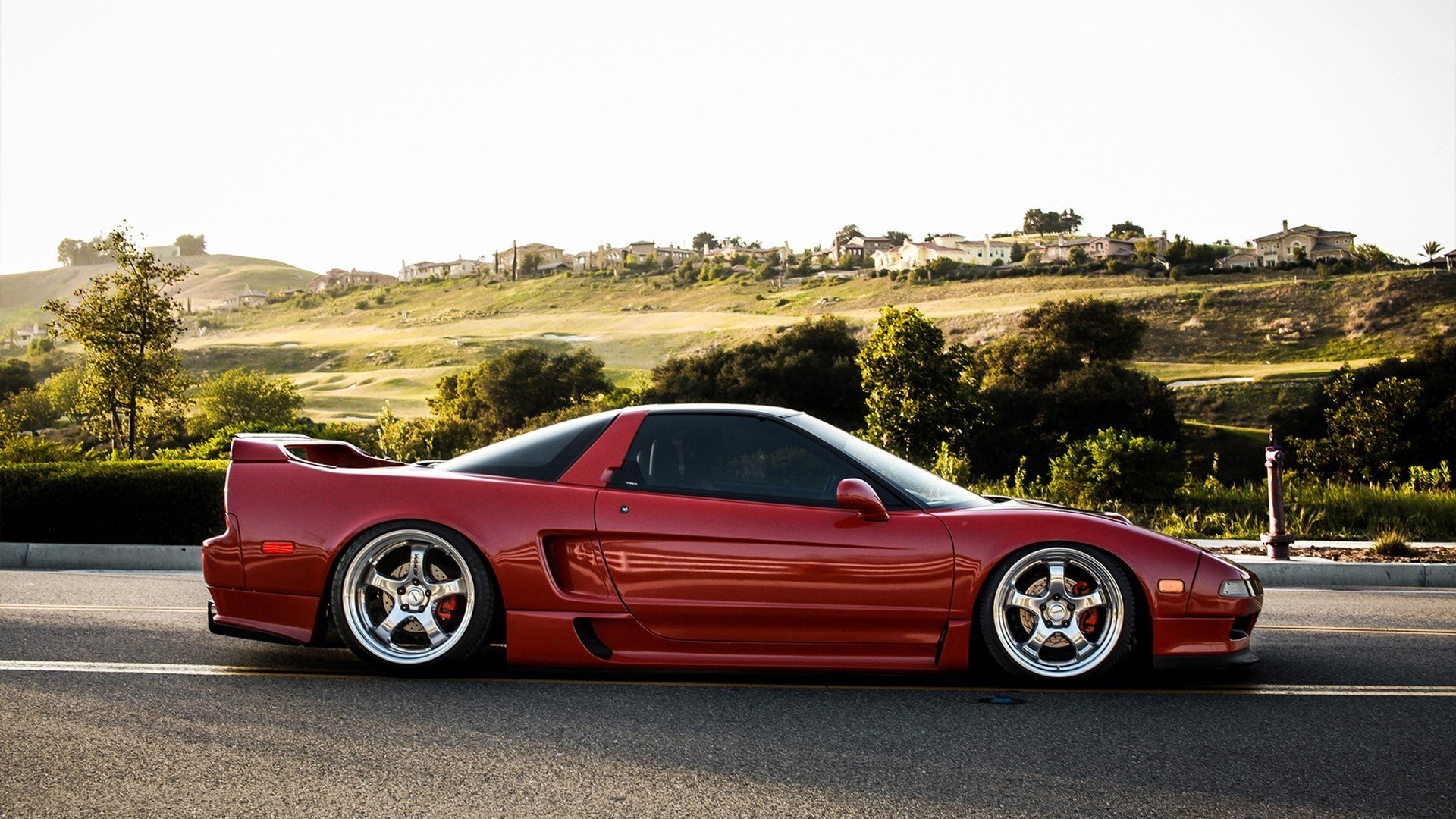 coche papel pintado acura nsx jdm tuning rojo automóvil para escritorio acura rojo coche