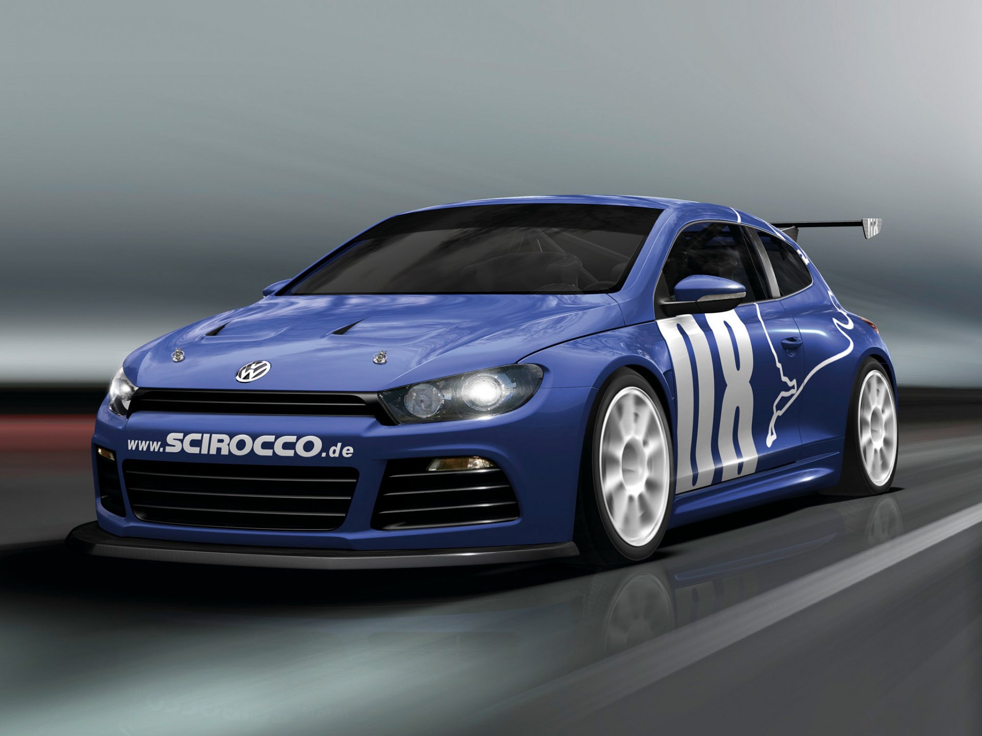 volkswagen scirocco samochód samochód volkswagen sirocco niebieski ruch droga samochody gt24