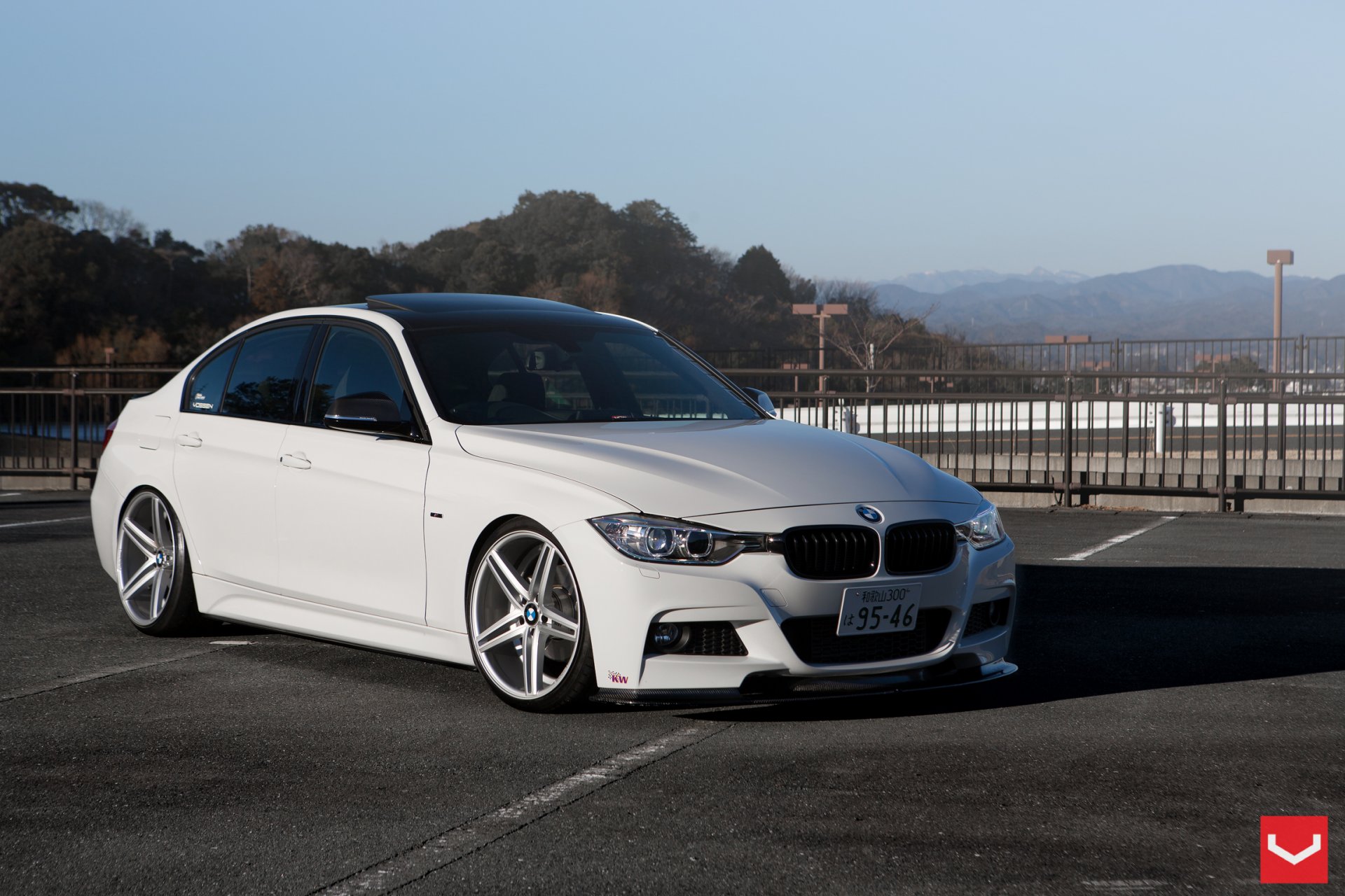 bmw serie 3 ruedas vossen coche vossen blanco tuning