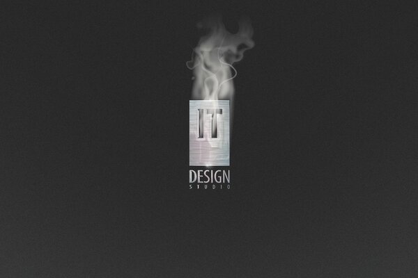 Fumée blanche de lettrage design Studio