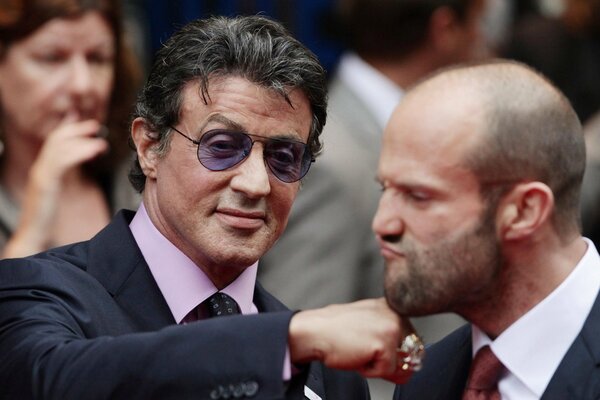 Sylvester Stallone beats Jason Statham