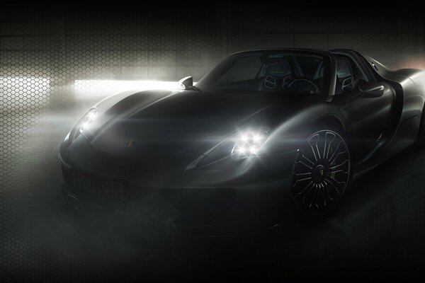 Voiture de sport hybride Porsche Spider