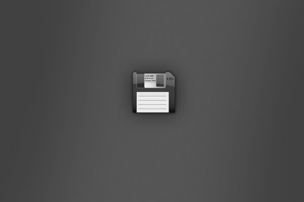 Image of a floppy disk on a gray background