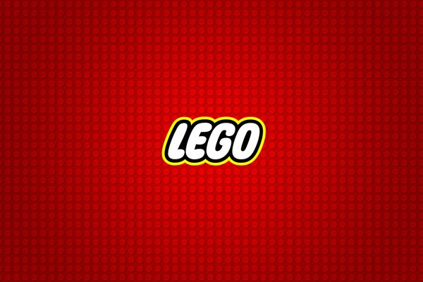 Lego Designer Logo roter Hintergrund