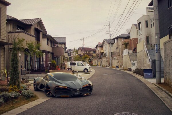 Voiture Lada Raven dans les rues de la ville