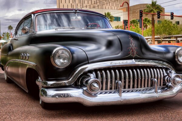 Wallpaper with a retro car from buick