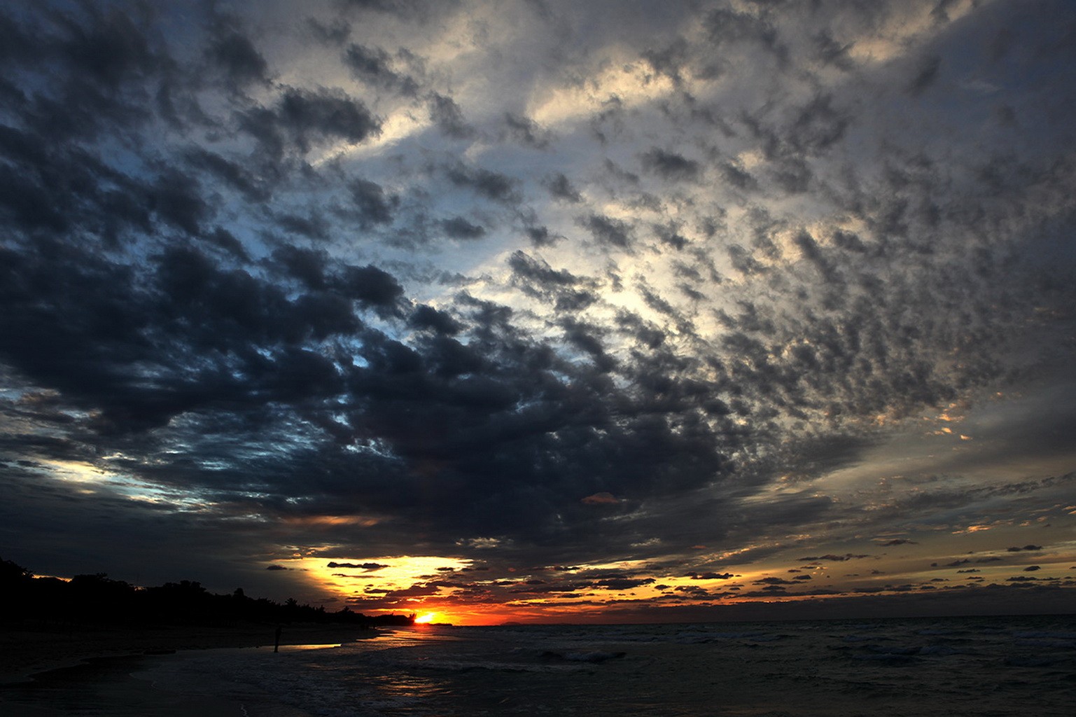 sonnenuntergang varadero abend wolken