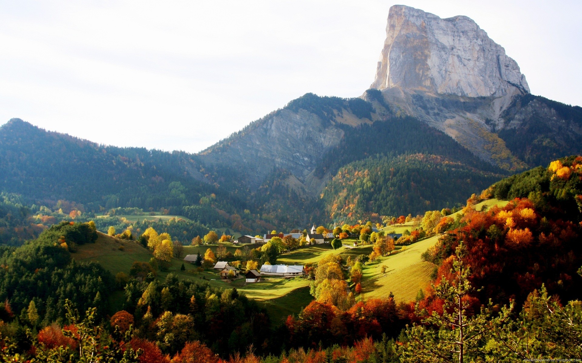 im herbst berg - ländlich