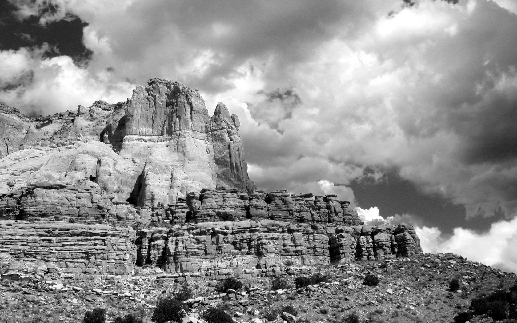 zuni rock felsen schwarz und weiß