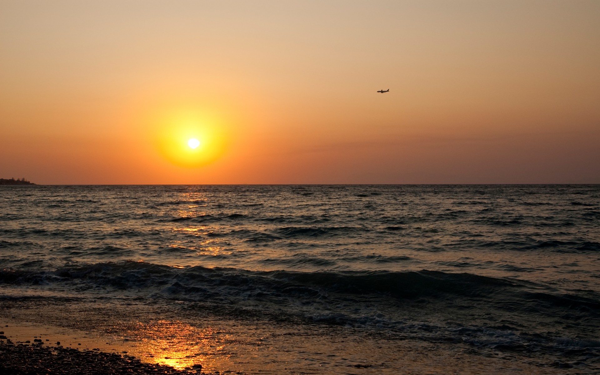 côte mer coucher de soleil somolet