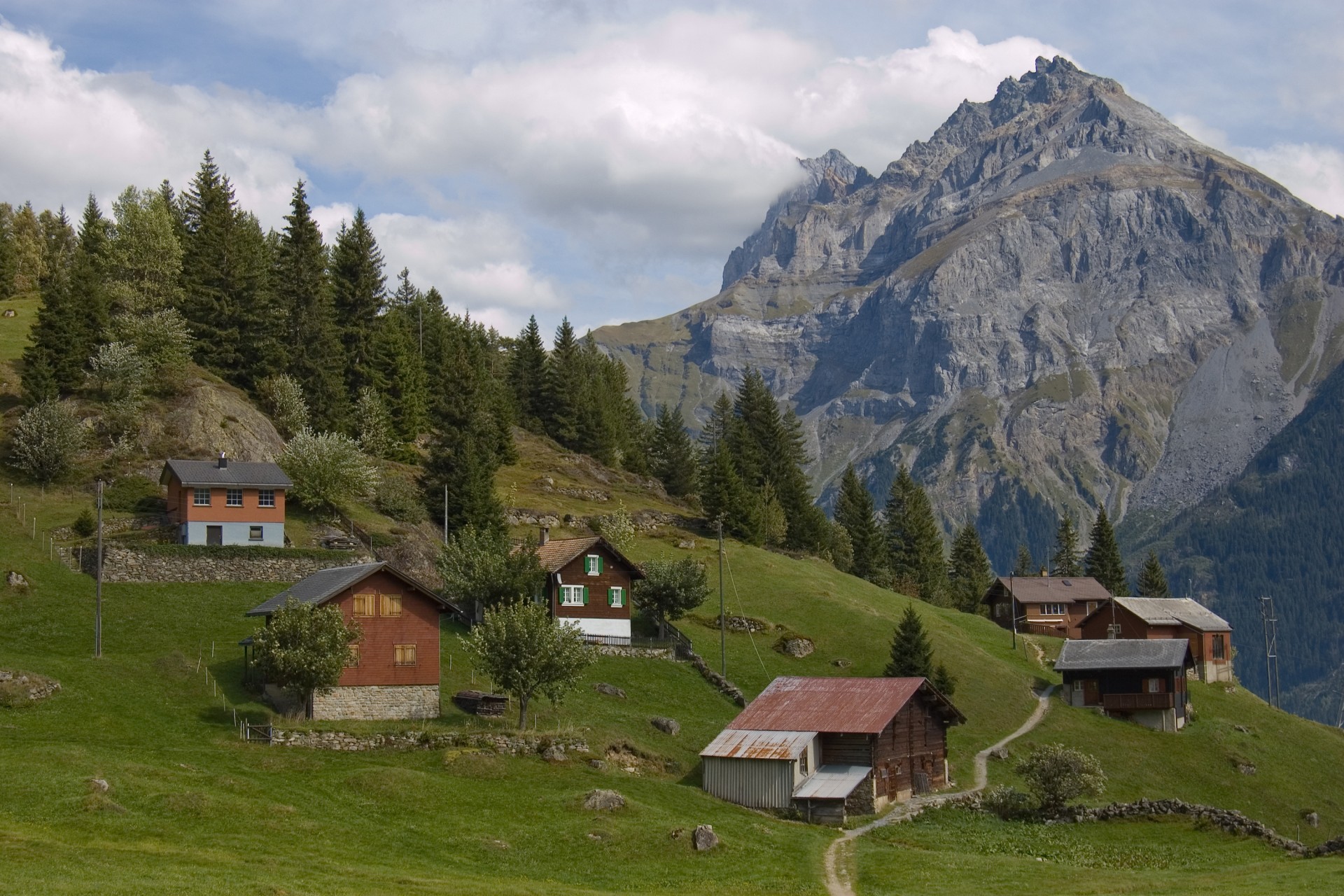 suiza montañas pueblo