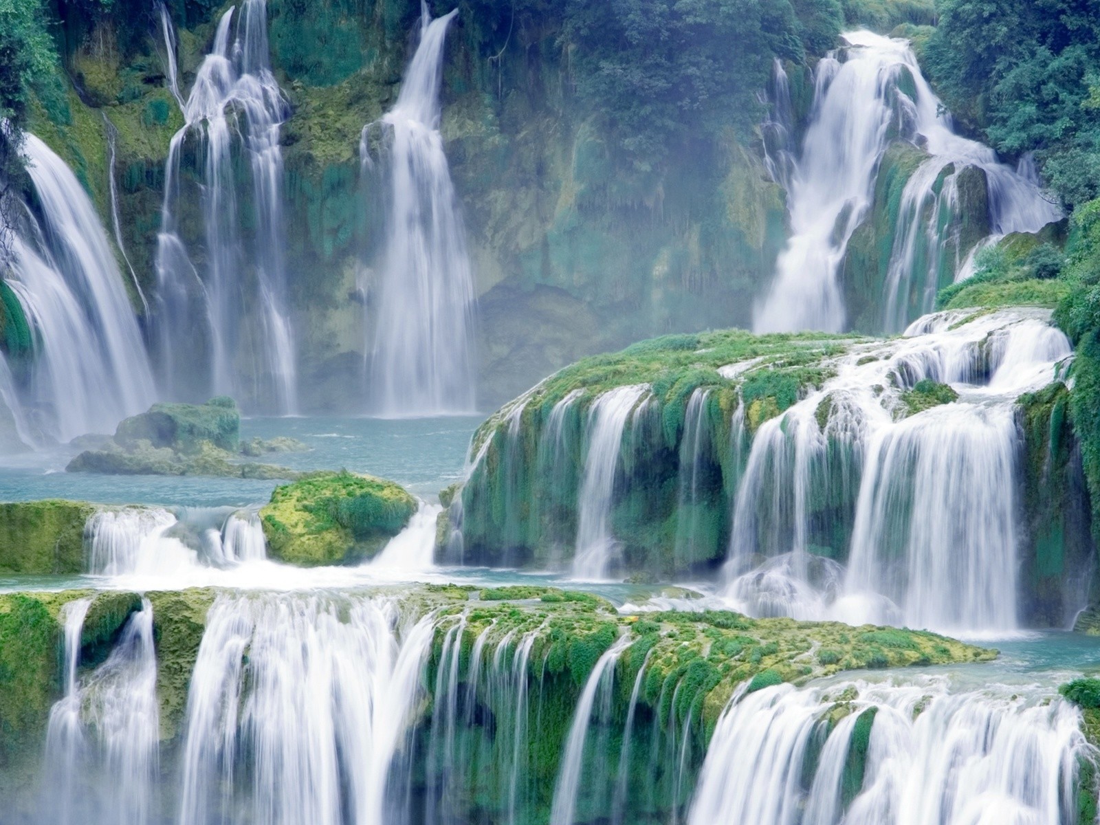 wasserfall kaskade landschaft