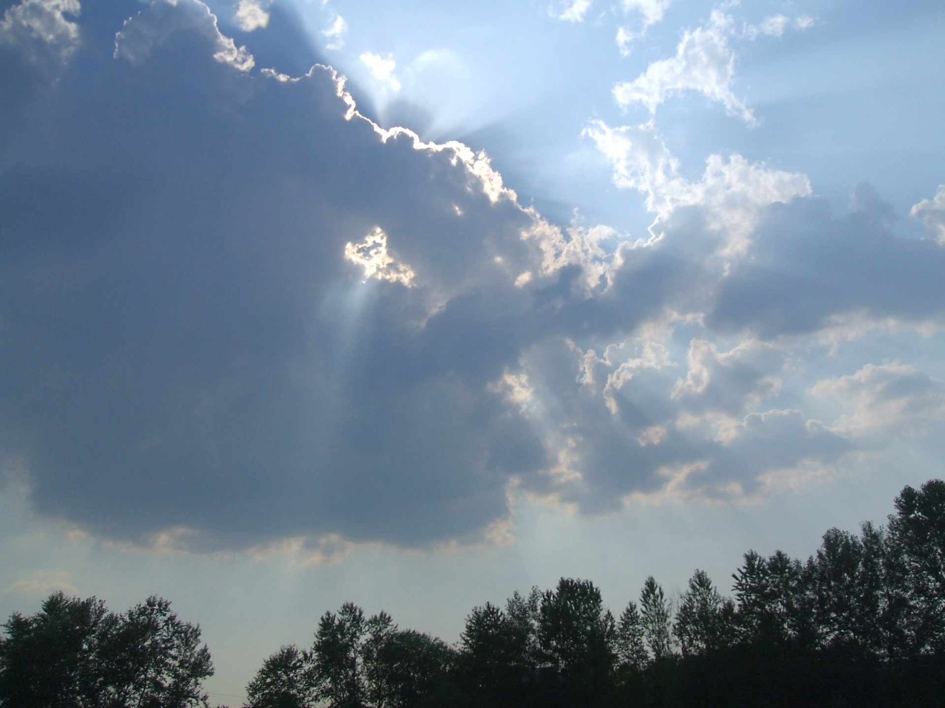 himmel sonnenstrahl ausstrahlung