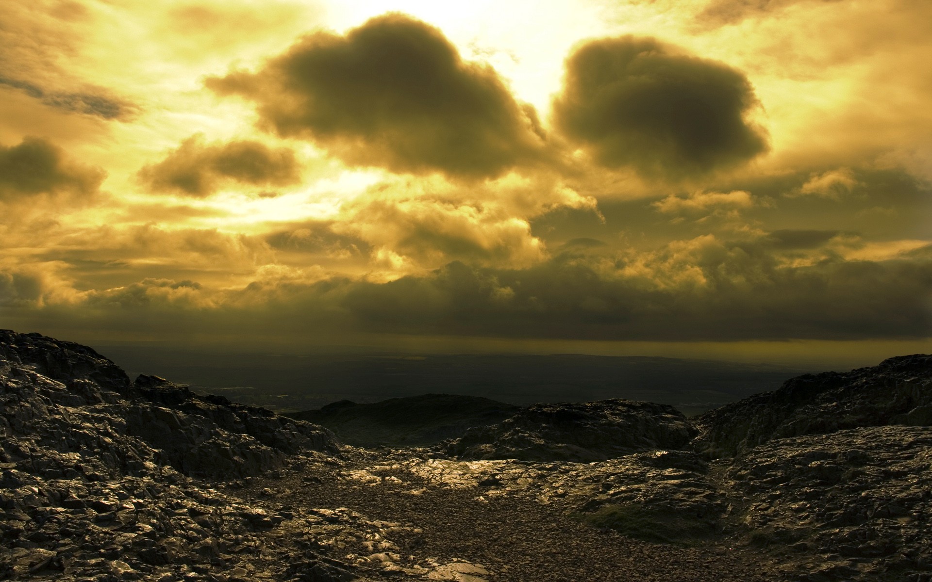 dämmerung meer wolken