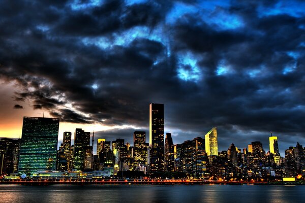 Clouds over New York