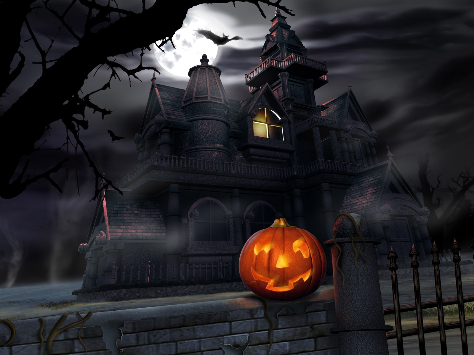 halloween citrouille château