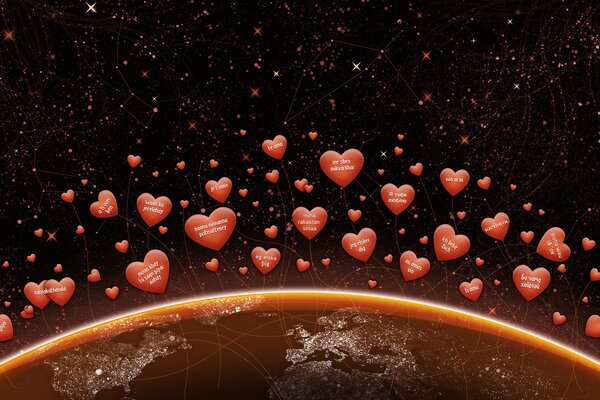 Patrón de corazón para el día de San Valentín