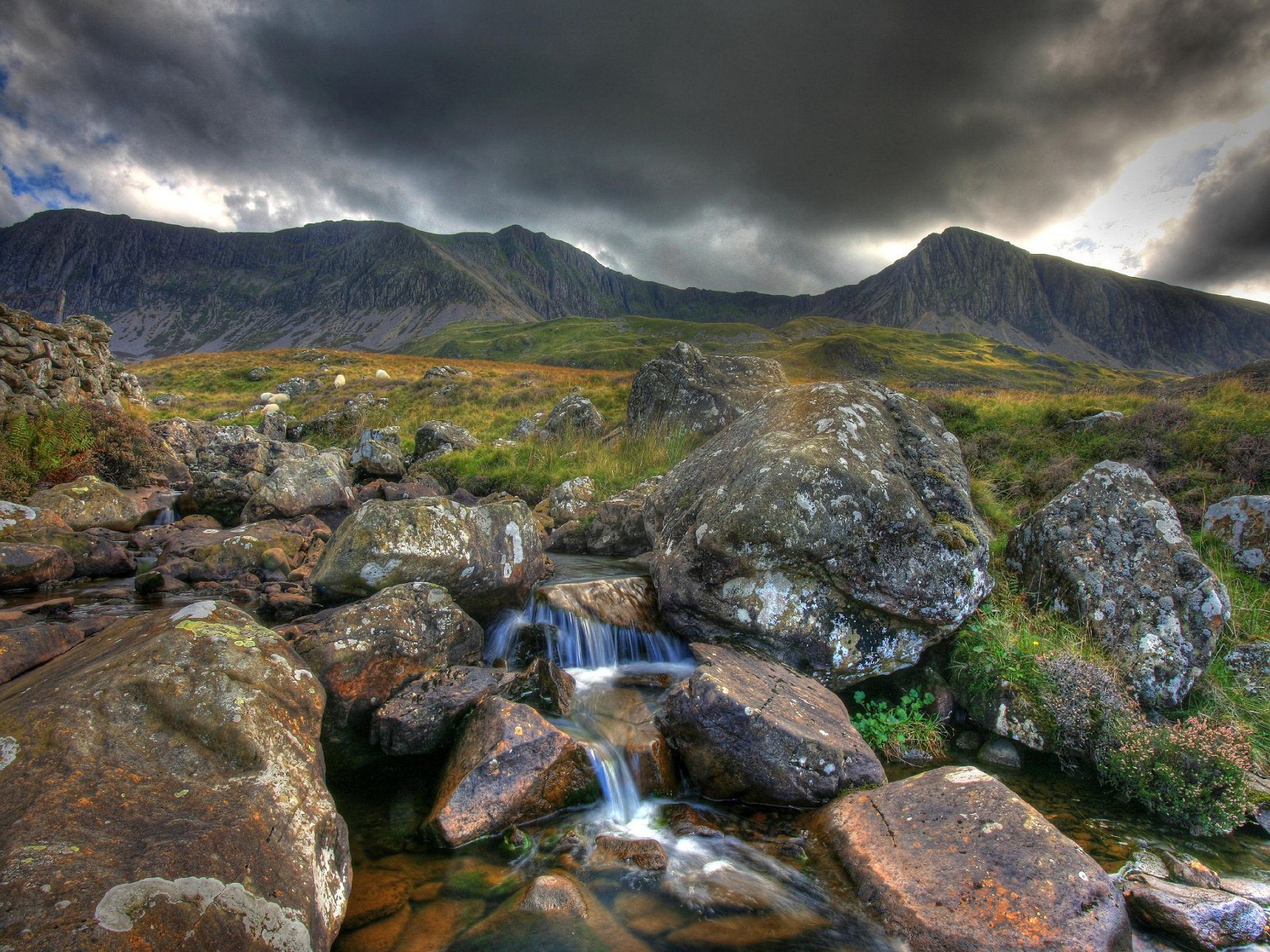 nature mountain river water