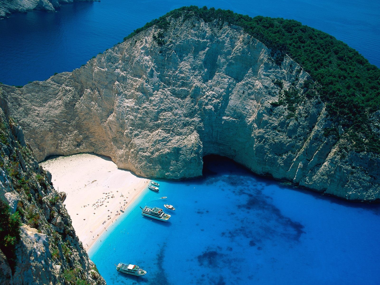 greece island lagoon