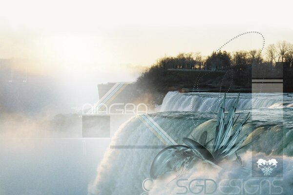 Photo processing. Niagara Falls