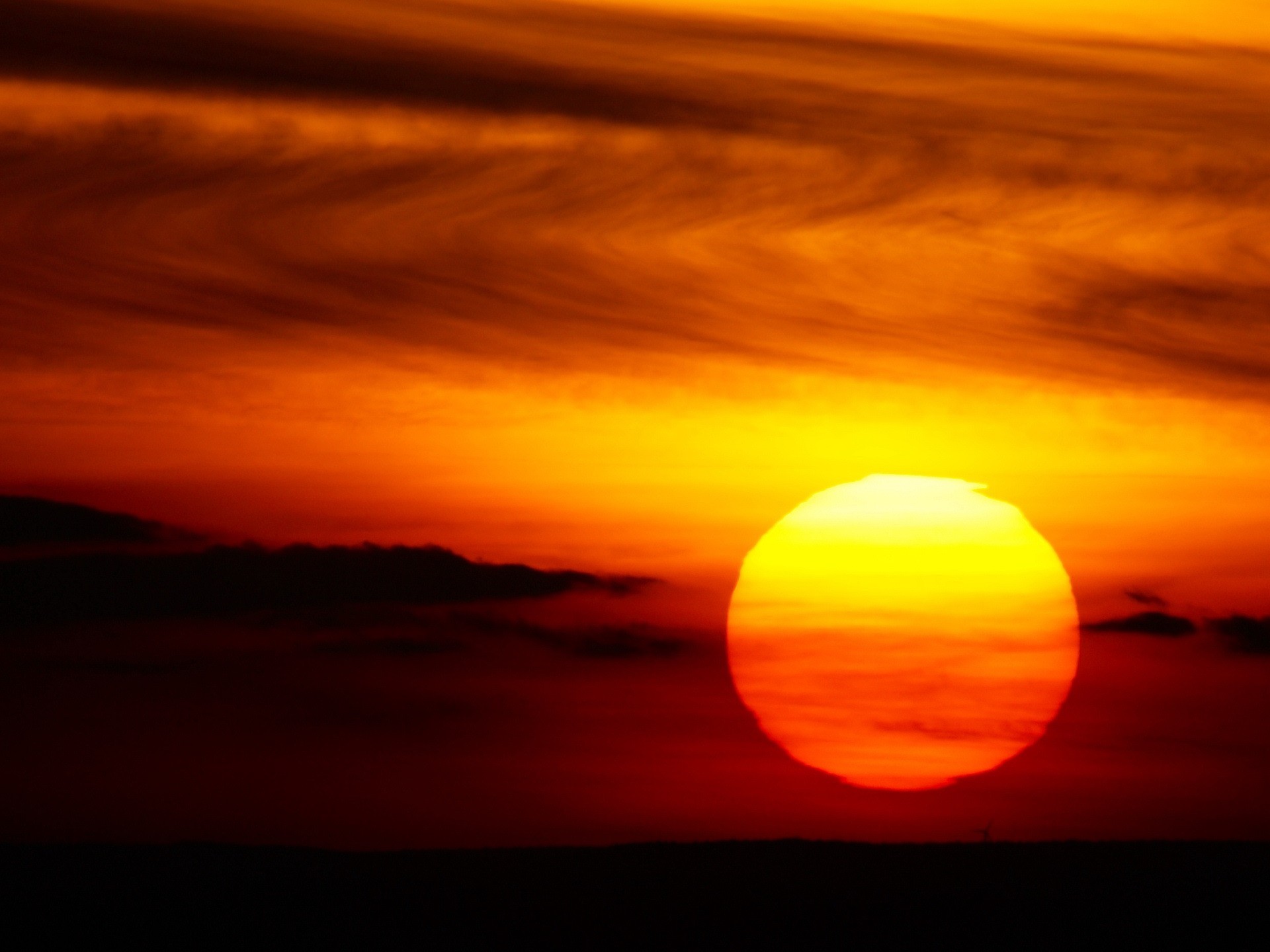 soleil coucher de soleil nuages