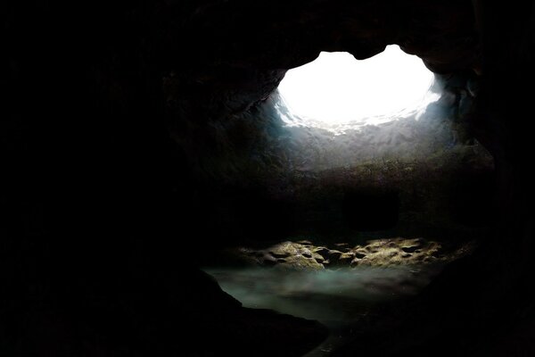 Dark cave, unknown darkness