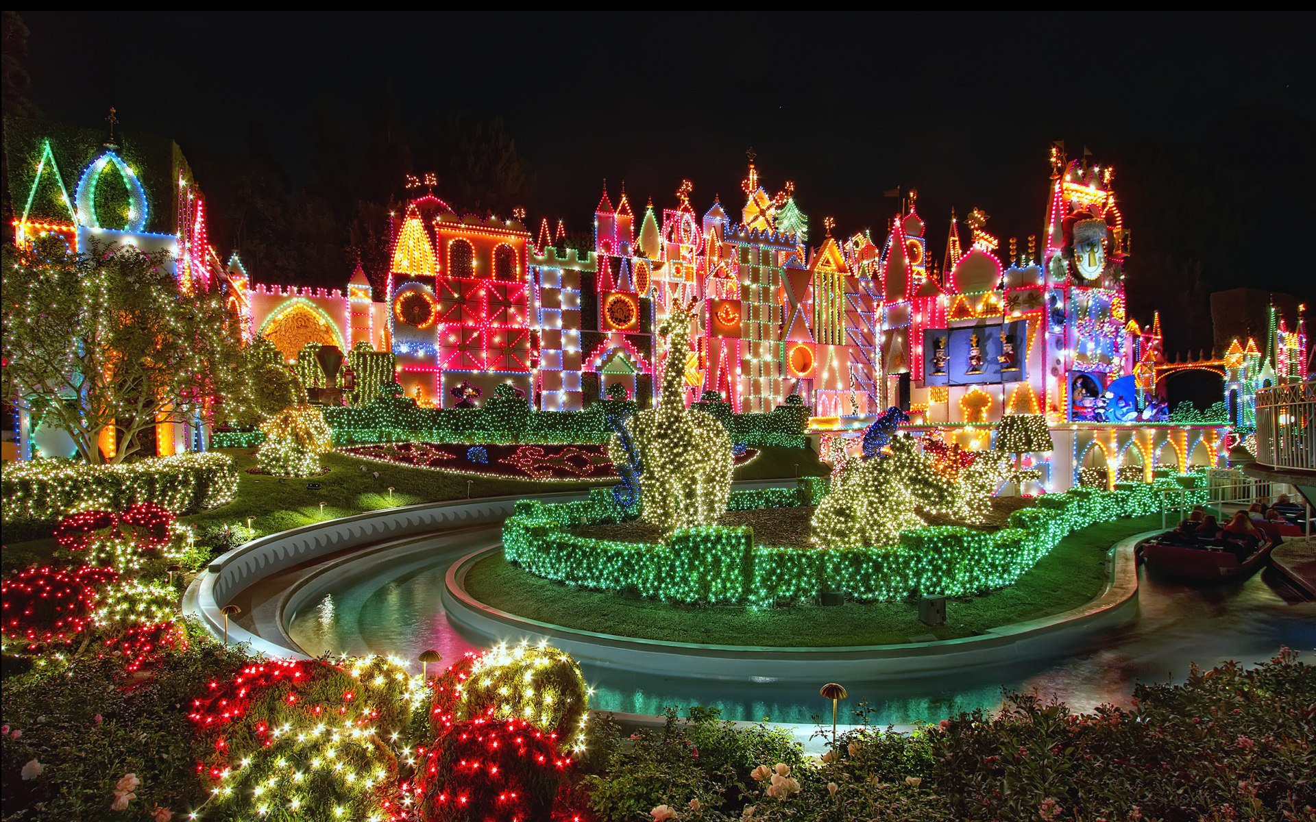 christmas disneyland vacances ciel joliment lumineux amusement