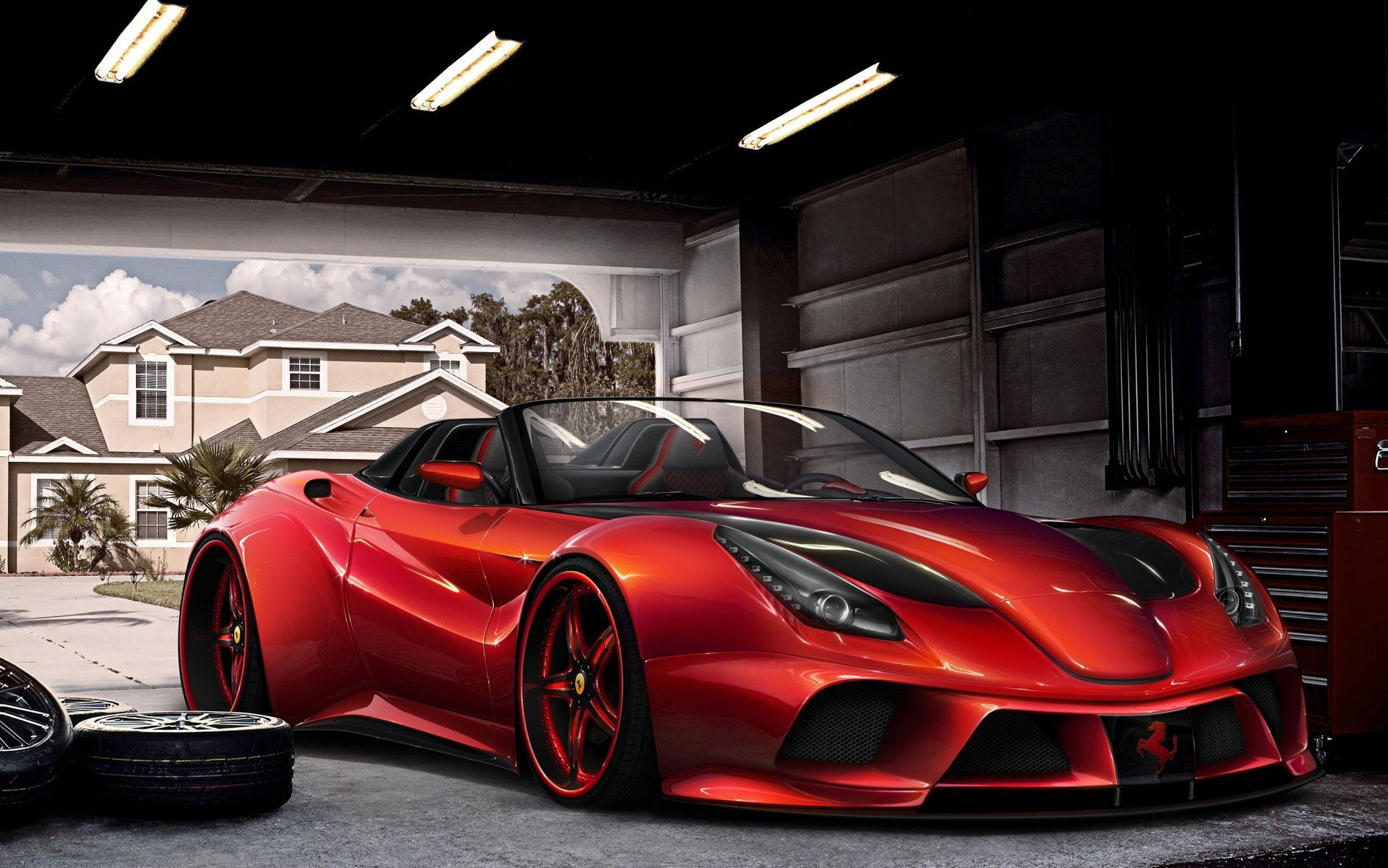 ferrari f12 berlinetta virtual tuning red