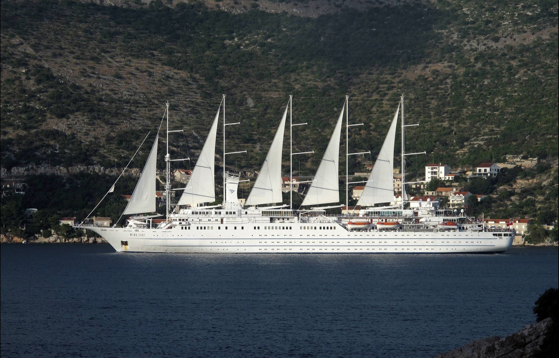 bianco nave yacht barca a vela albero vele formato