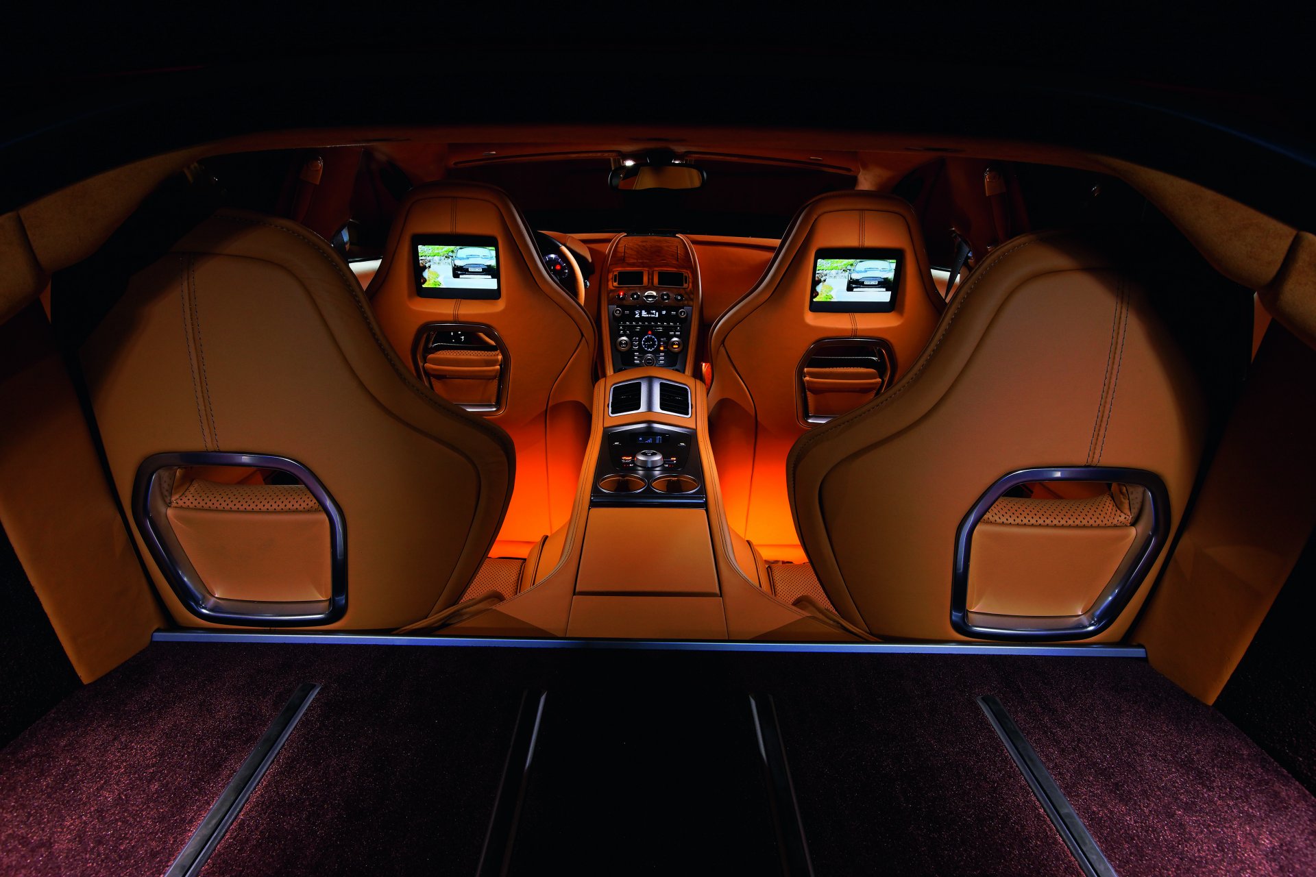 aston martin rapide four-door supercar interior leather exclusive light