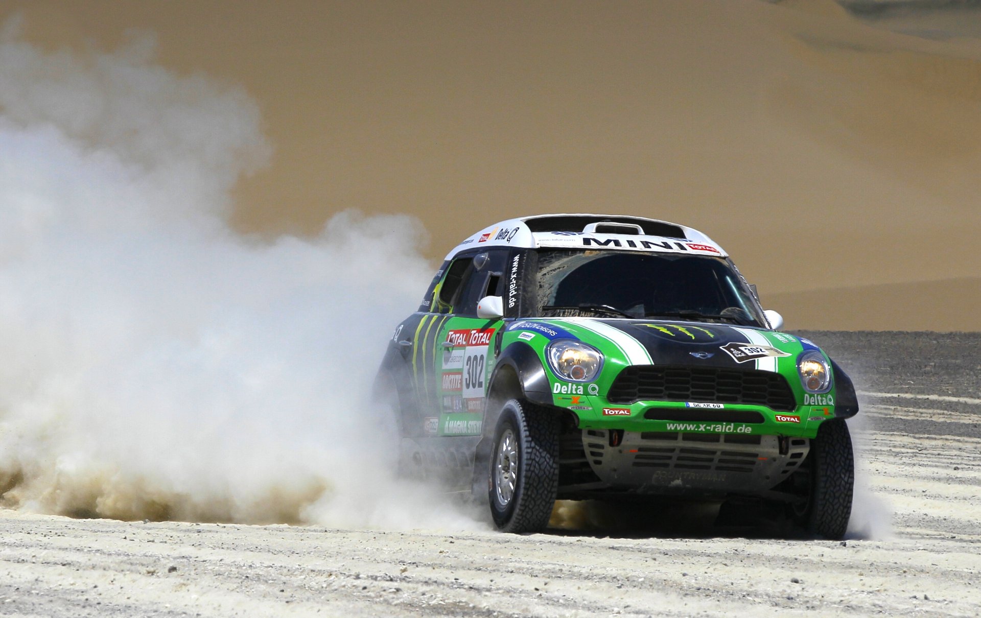 mini cooper mini mini cooper dakar rally x-raid green front auto sport dust rally