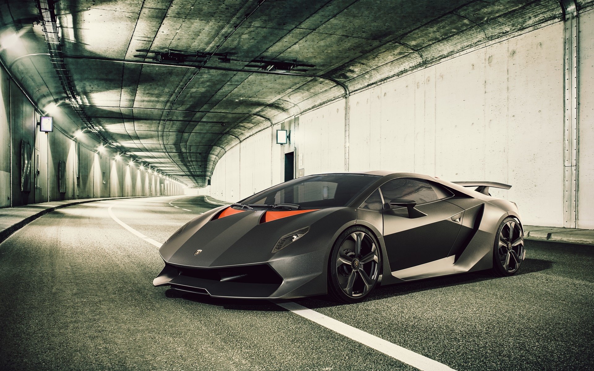 lamborghini sesto elemento supercar lamborghini tunnel