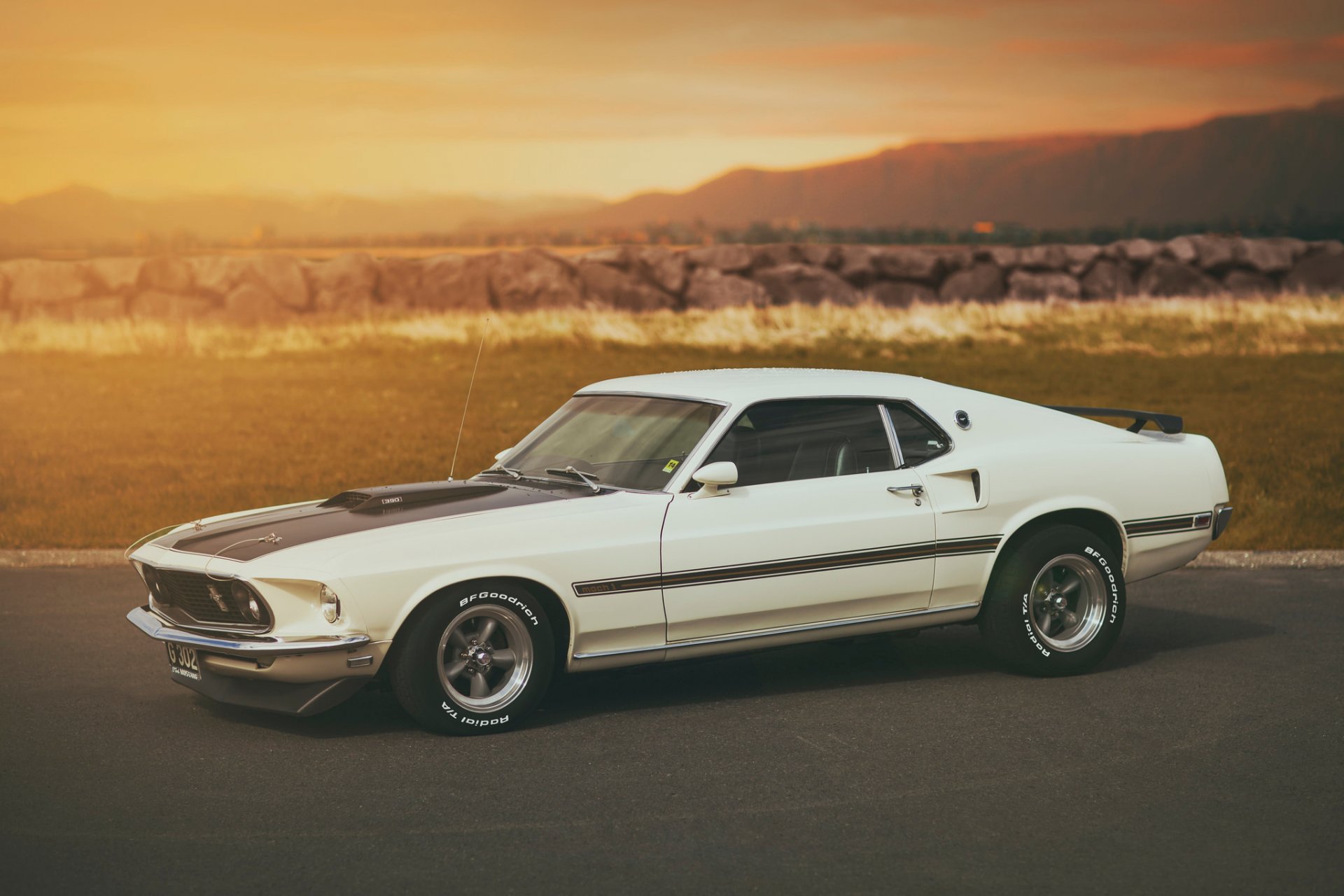 ford mustang mach 1 blanc