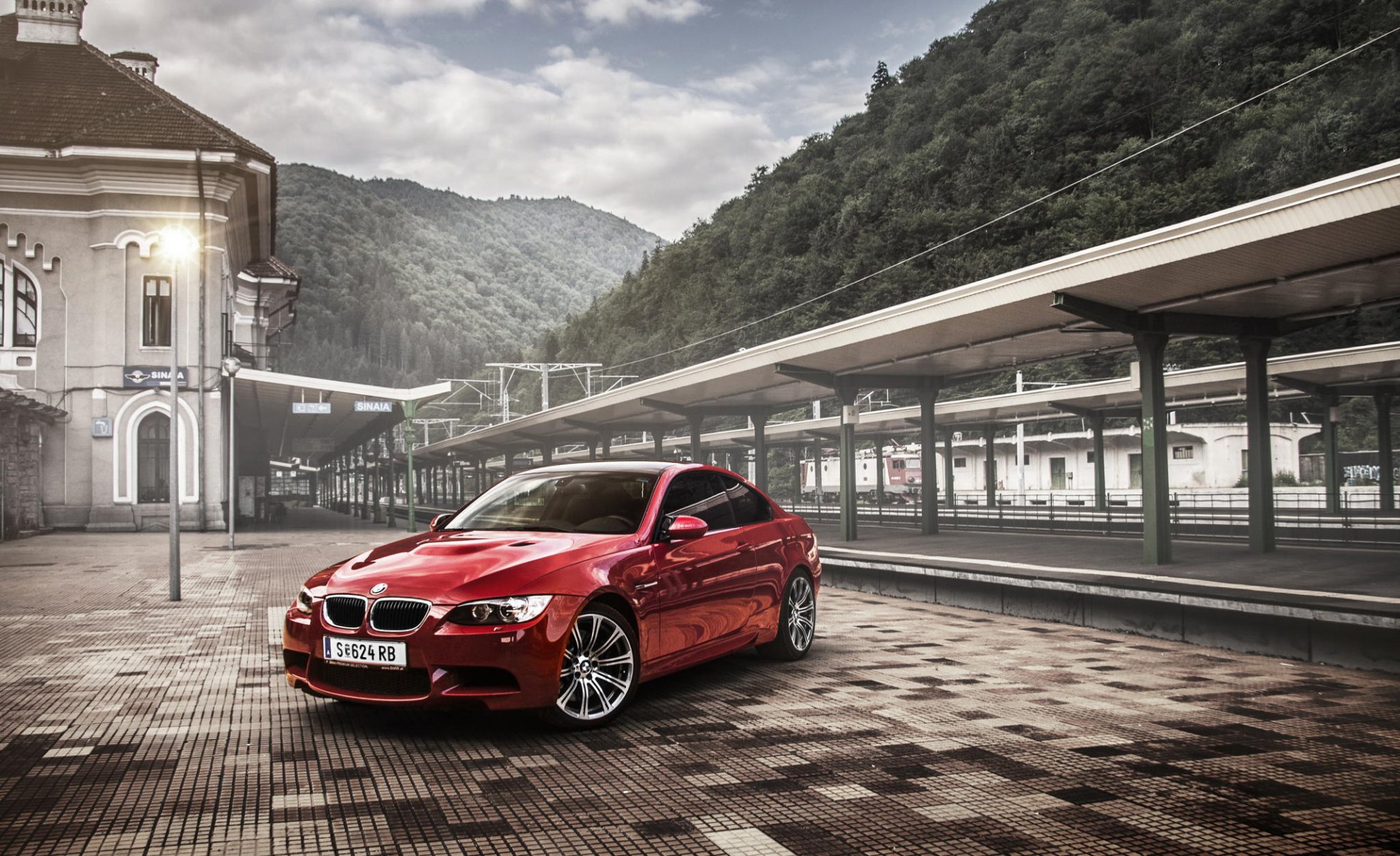 bmw m3 e92 coupé rouge tuning