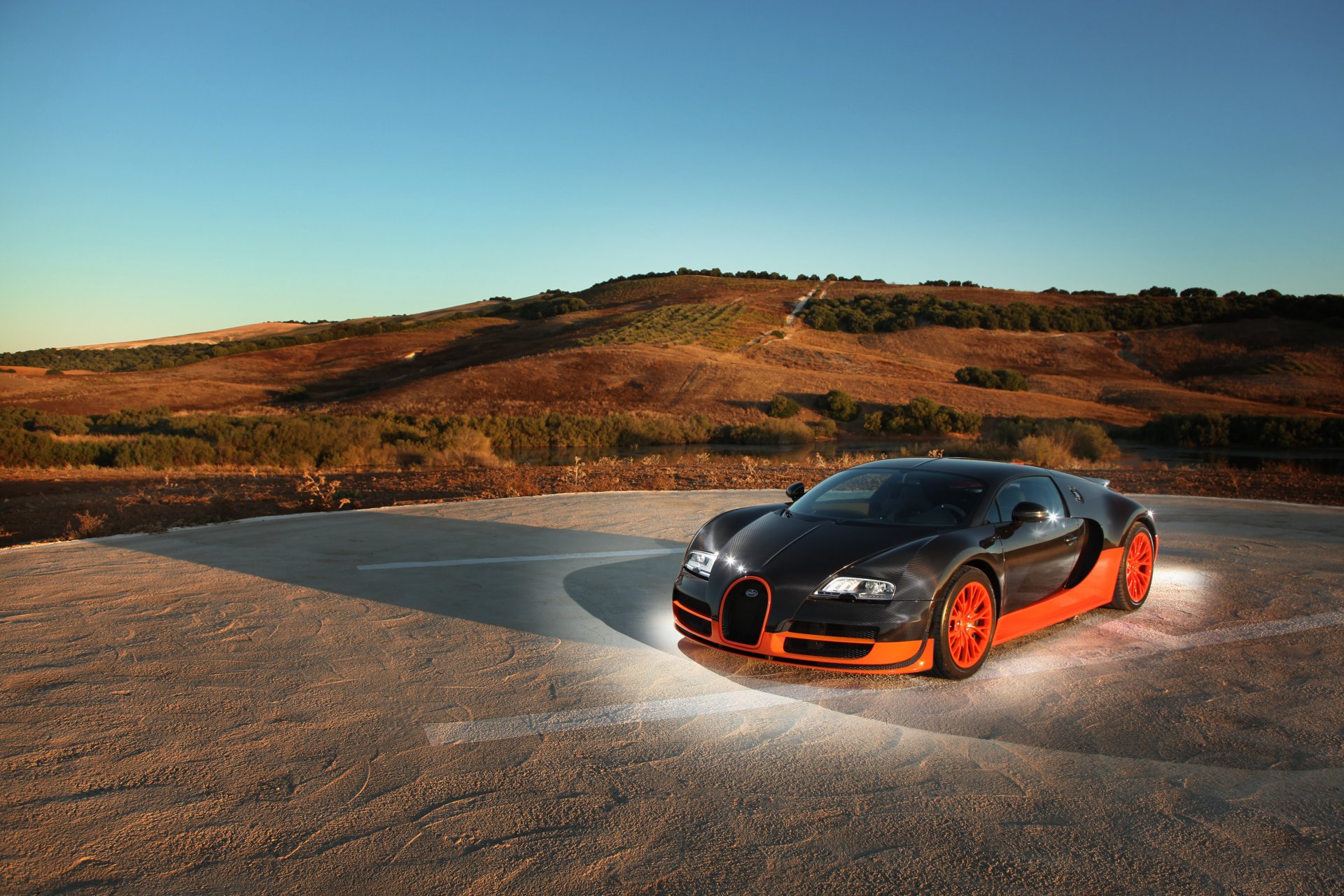 superdeportivo bugatti veyron 16.4 super sport tuning brillo