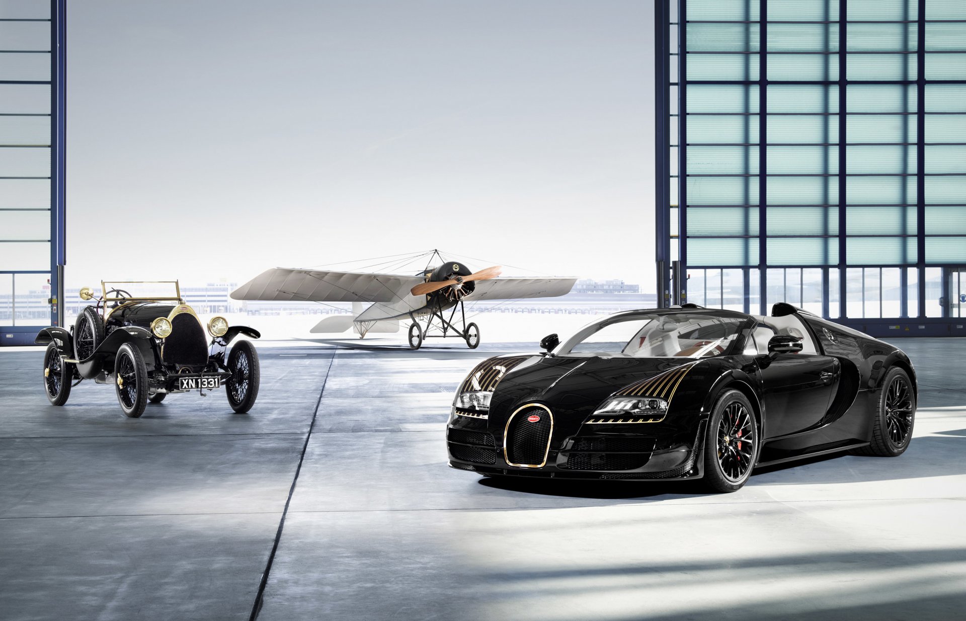 bugatti veyron bess nero rarità aliante hangar