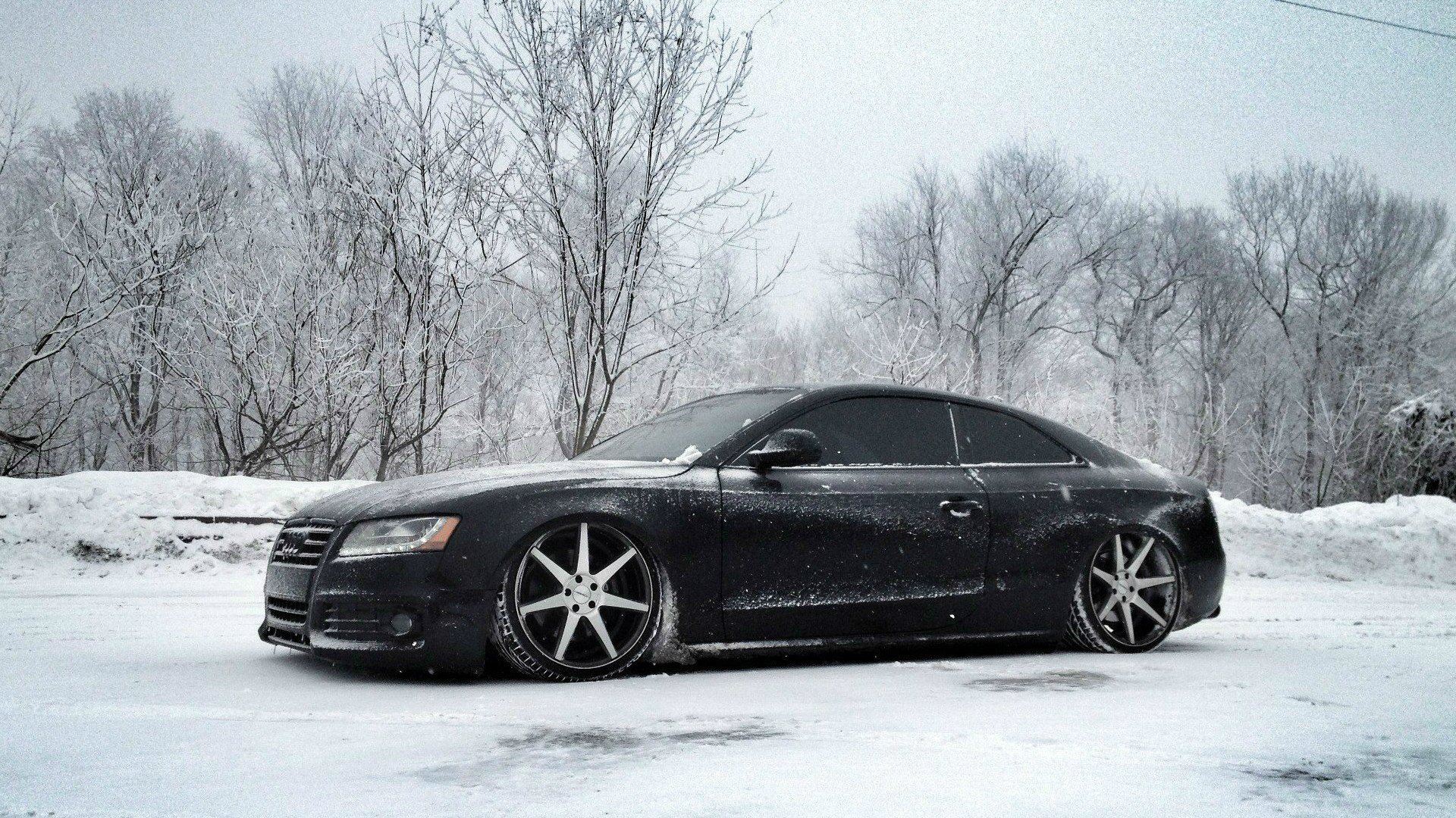 audi s5 invierno nieve audi tuning llantas vossen