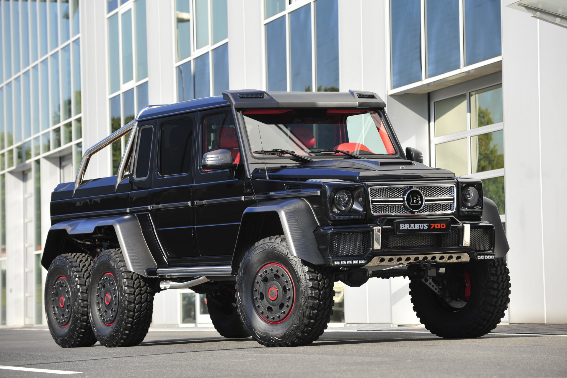 brabus 7006x6 mercedes-benz g63 w463 amg front building