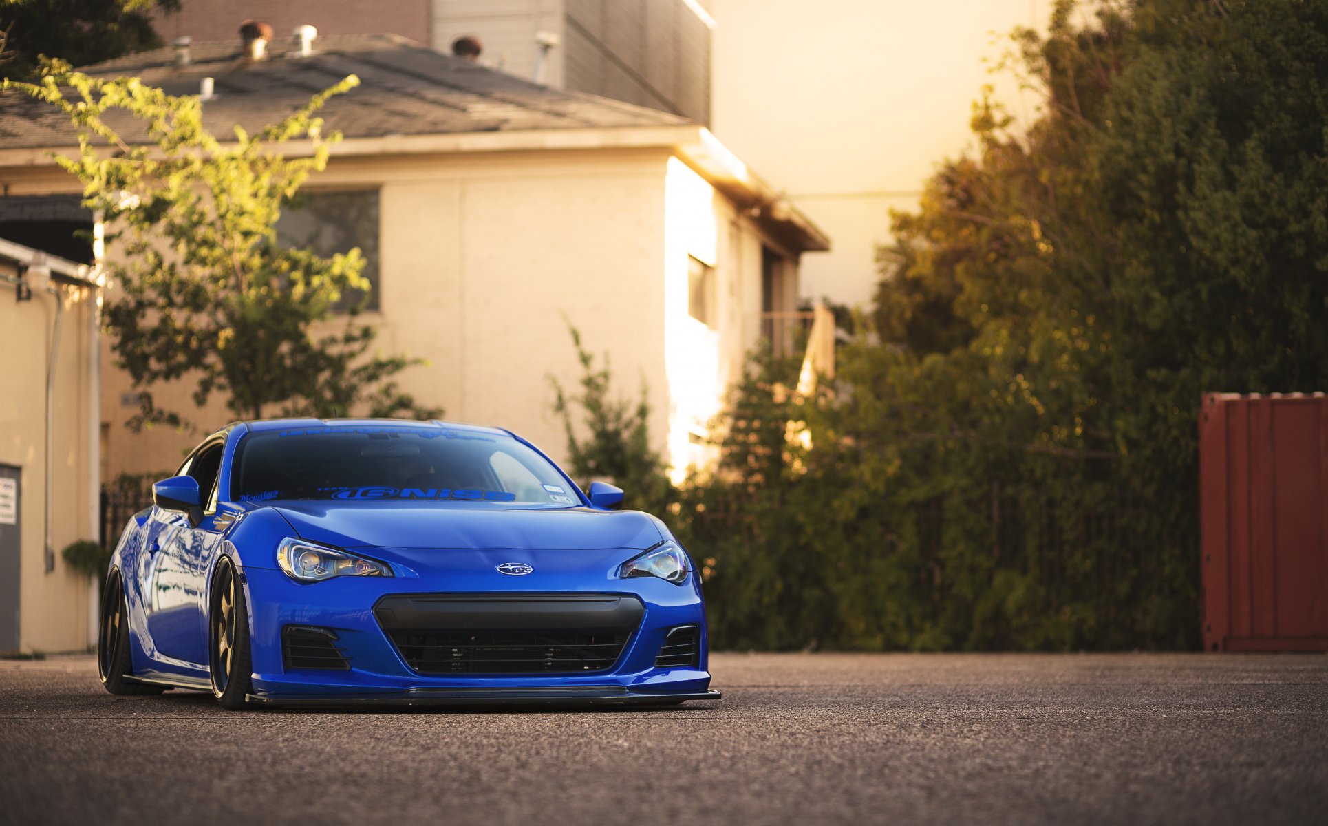 ubaru brz niebieski przód subaru brz sportowy coupe