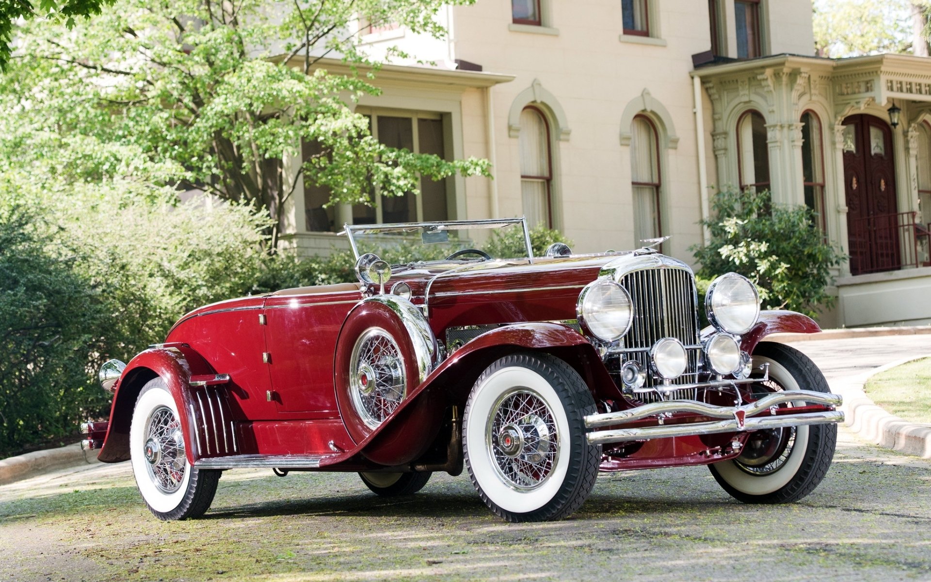 duesenberg sj 2982386 convertible coupé swb de murphy 1931 rétro avant arrière-plan