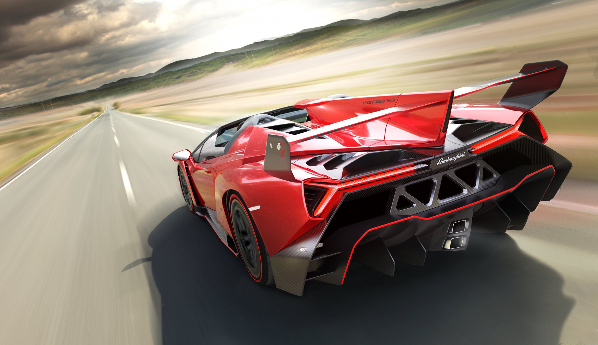 lamborghini veneno roadster superdeportivo velocidad culo