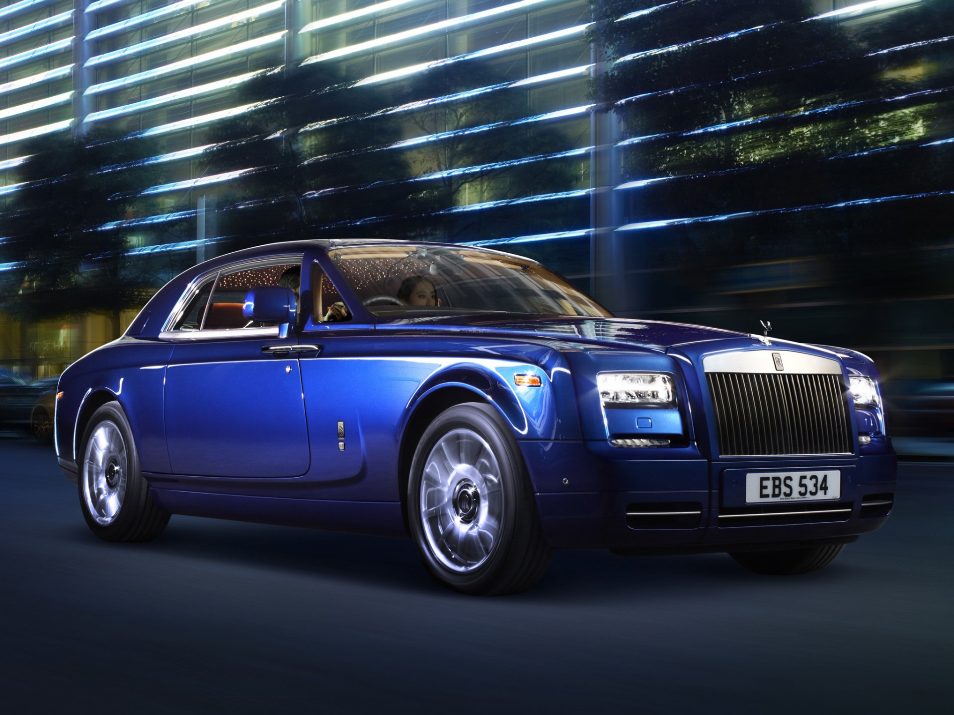 rolls-royce phantom coupé rolls-royce luxus auto blau