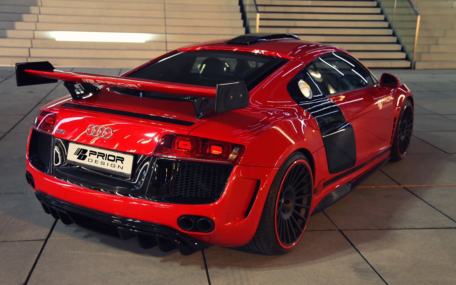 diseño audi r8 gt650 coche trasero tuning