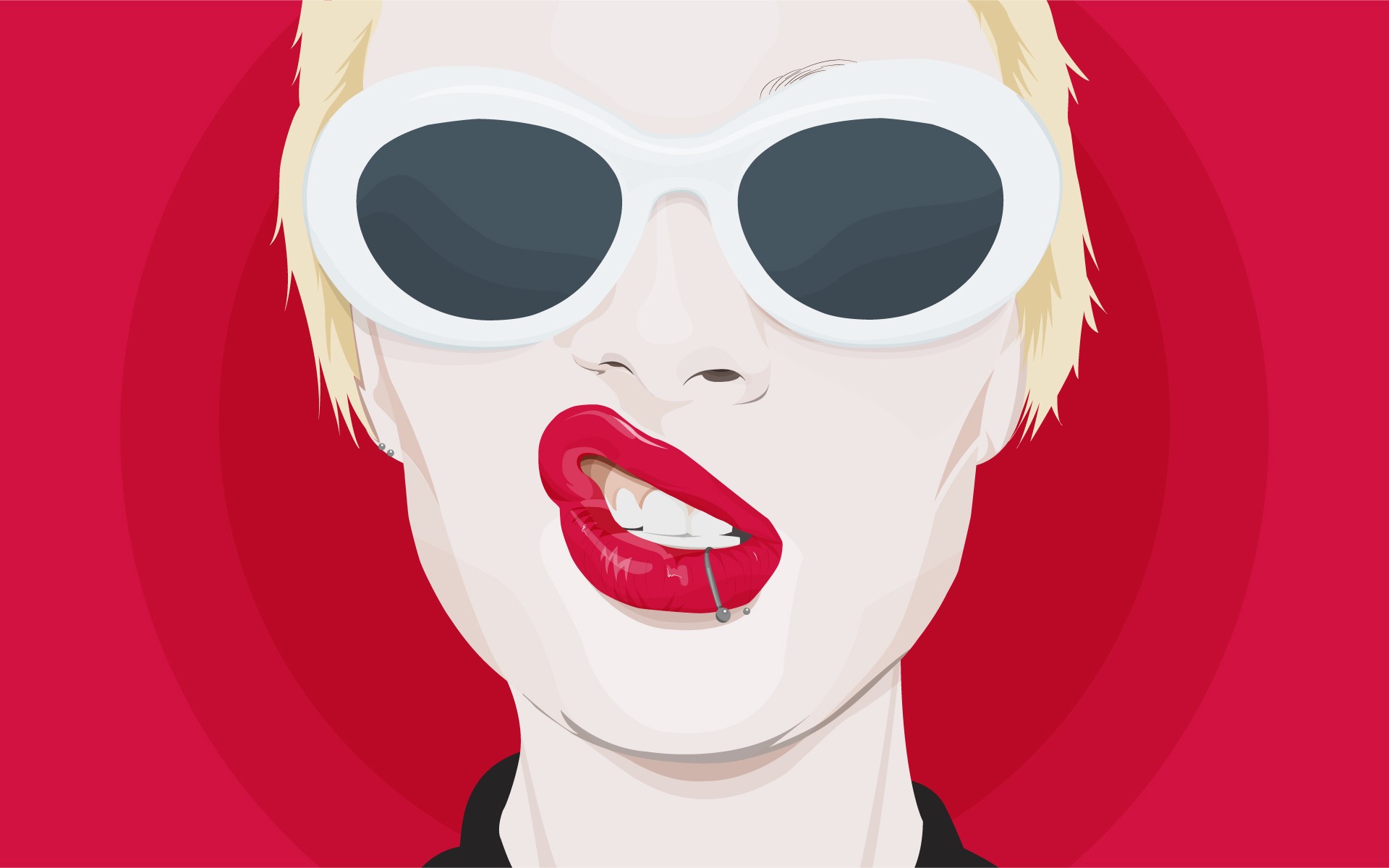 a woman sunglasses vector